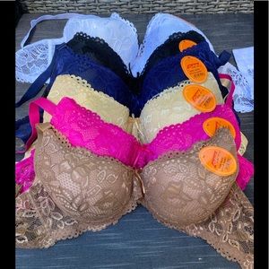 Lot of 6 high quality sexy bras sz 42E 42DD sale